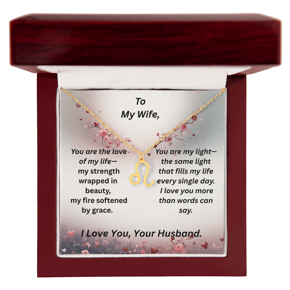To My Wife - Zodiac Symbol Necklace