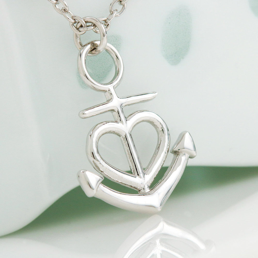 To My Wife - Anchor Pendant Necklace-Anchored TO YOU