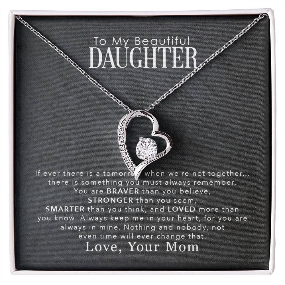 To My Beautiful Daughter - Forever Love Necklace