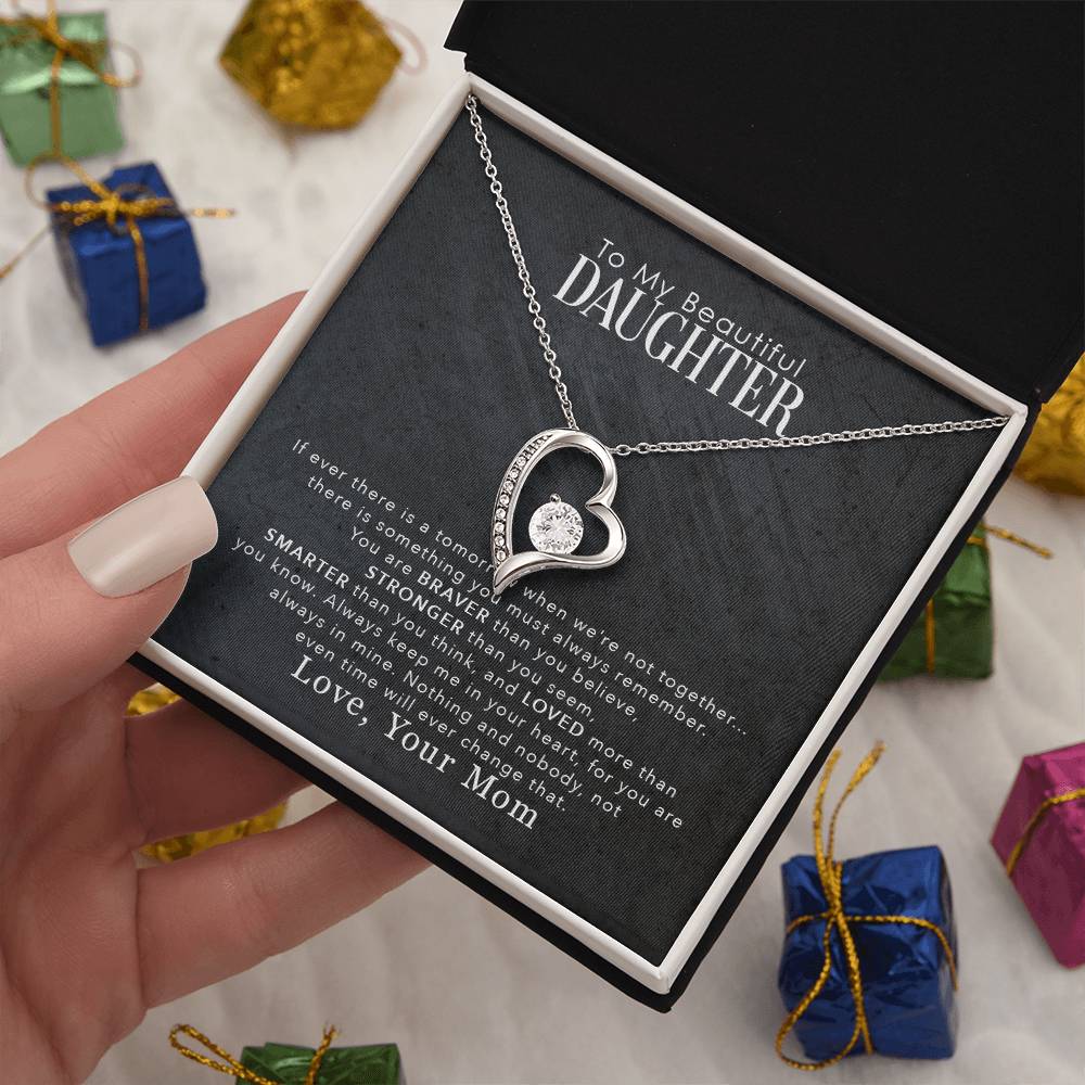 To My Beautiful Daughter - Forever Love Necklace