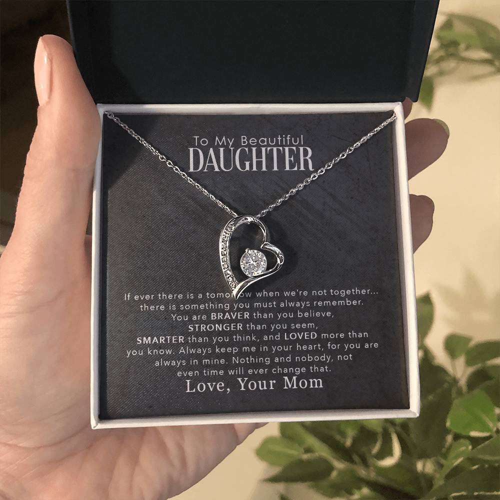 To My Beautiful Daughter - Forever Love Necklace