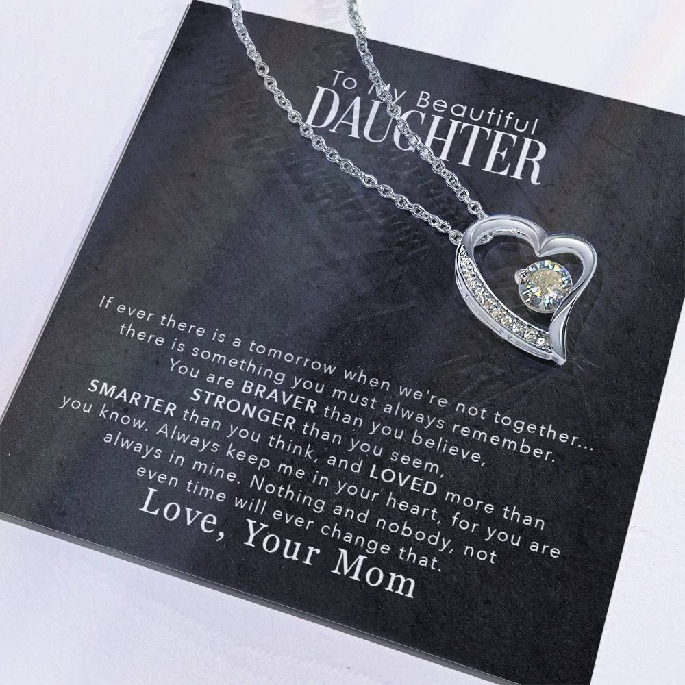 To My Beautiful Daughter - Forever Love Necklace