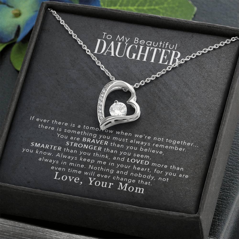 To My Beautiful Daughter - Forever Love Necklace