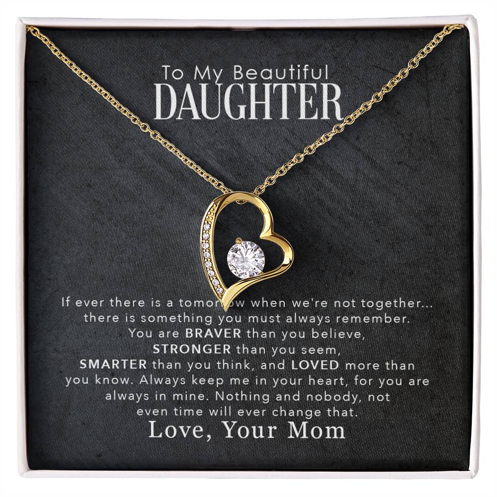 To My Beautiful Daughter - Forever Love Necklace