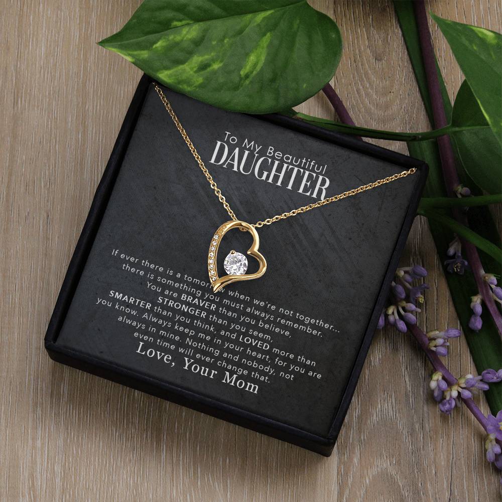 To My Beautiful Daughter - Forever Love Necklace