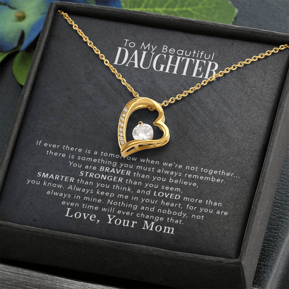 To My Beautiful Daughter - Forever Love Necklace