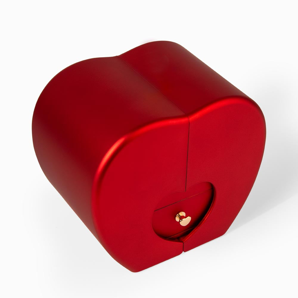 My Love-Love Knot Necklace with Red Heart Rose Box