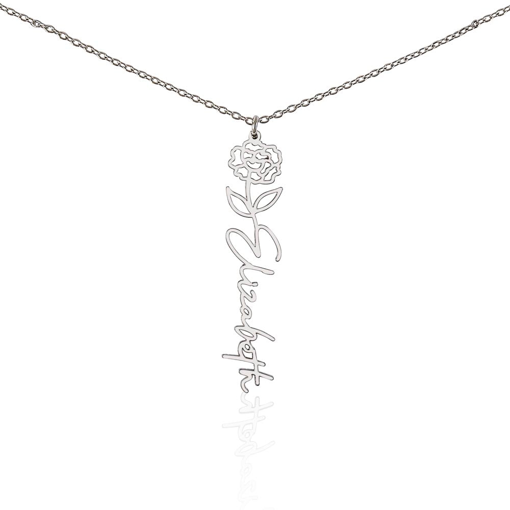 Where Elegance Meets Personalization: The Flower Name Necklace