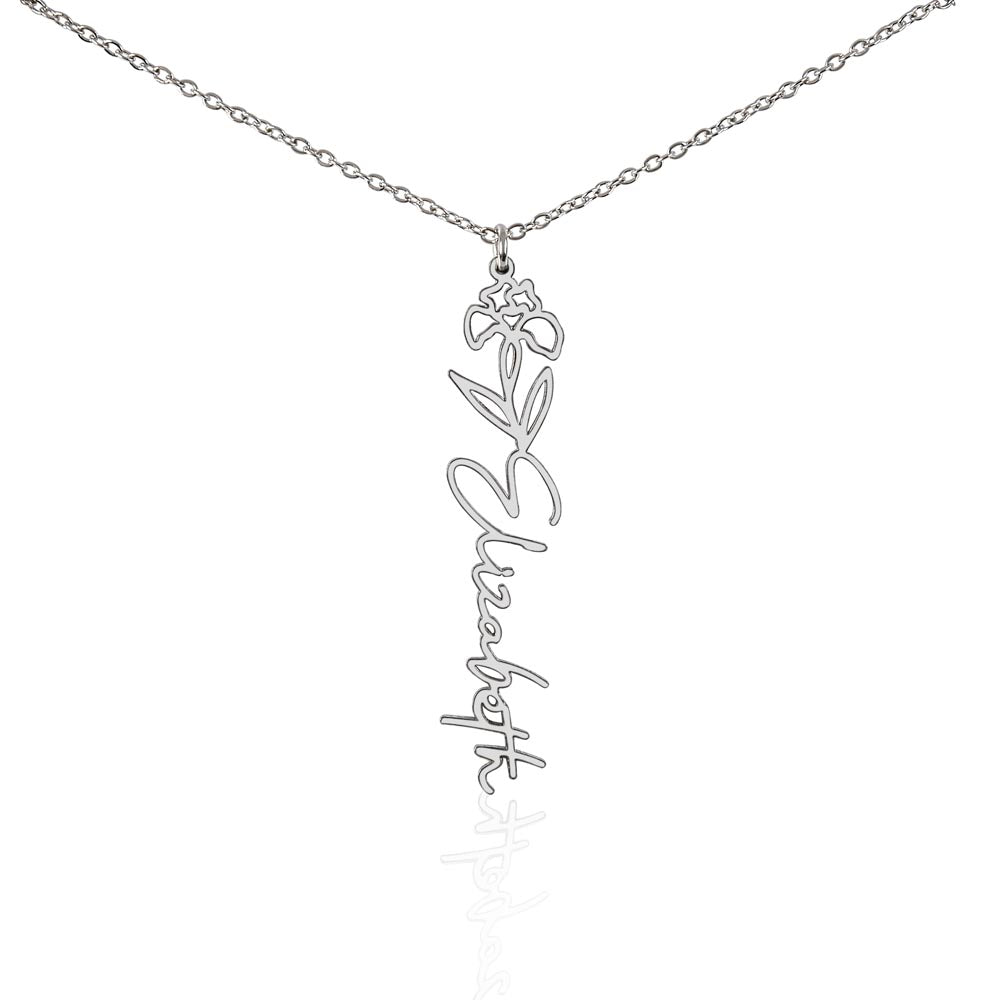 Where Elegance Meets Personalization: The Flower Name Necklace
