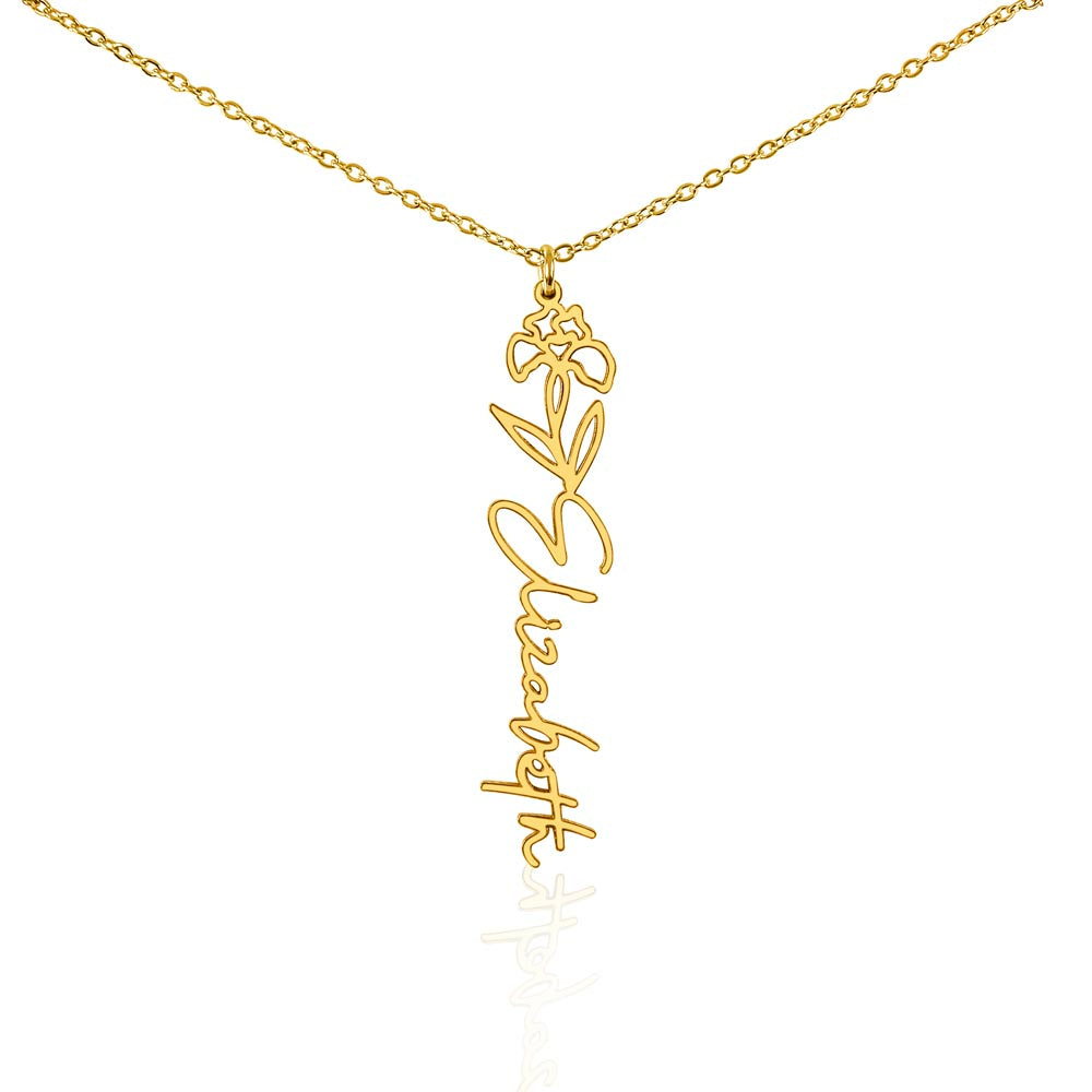 Where Elegance Meets Personalization: The Flower Name Necklace