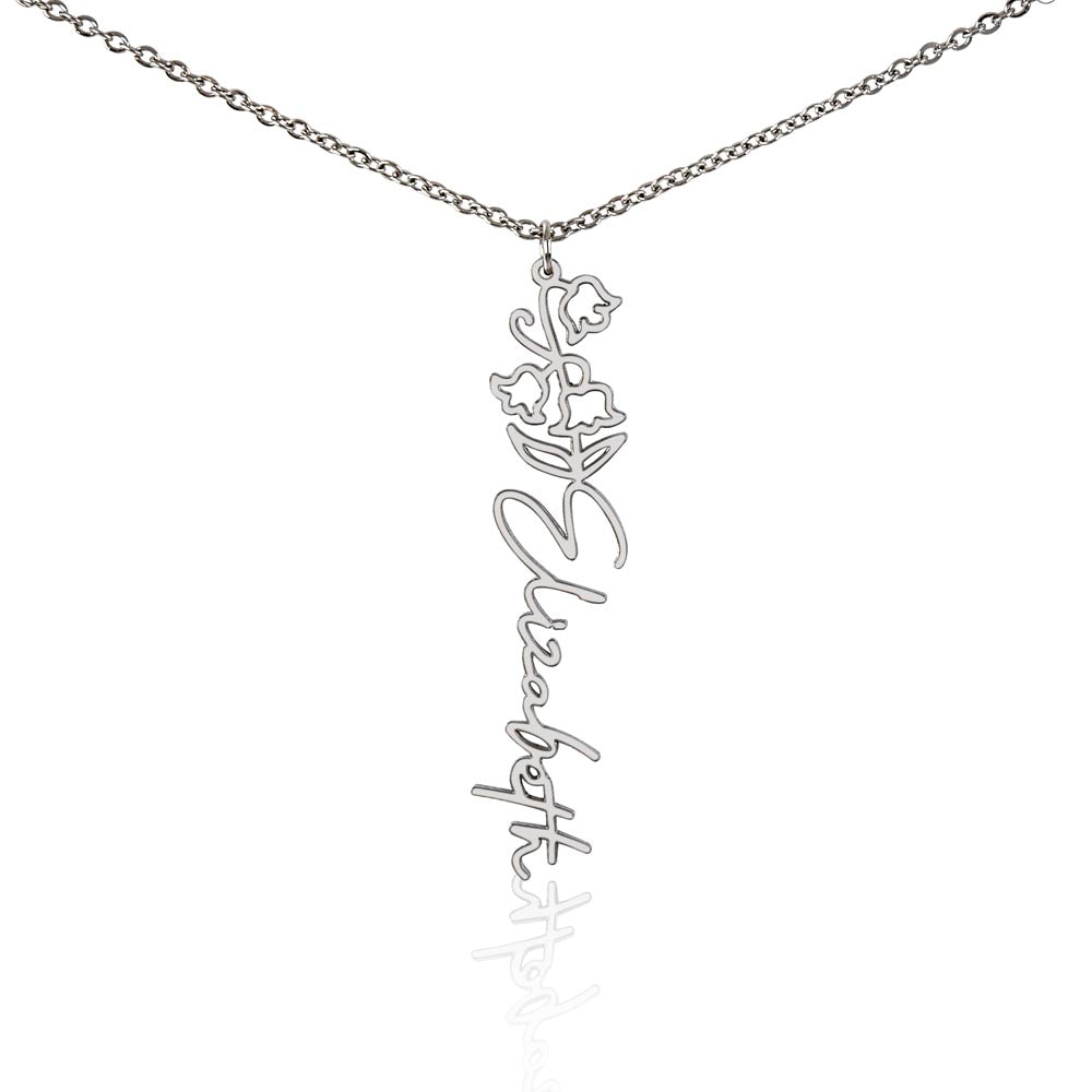 Where Elegance Meets Personalization: The Flower Name Necklace