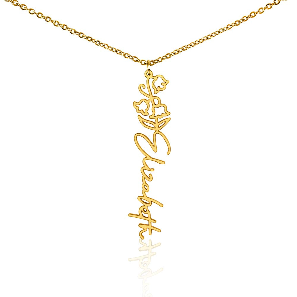 Where Elegance Meets Personalization: The Flower Name Necklace