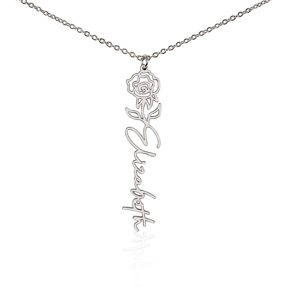Where Elegance Meets Personalization: The Flower Name Necklace