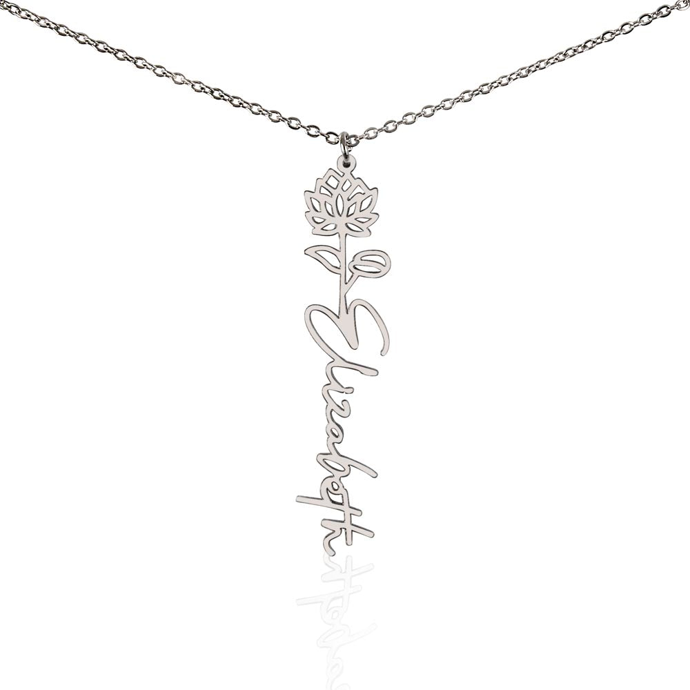 Where Elegance Meets Personalization: The Flower Name Necklace