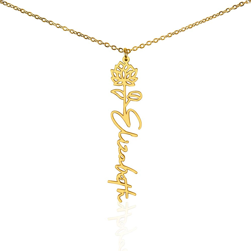 Where Elegance Meets Personalization: The Flower Name Necklace
