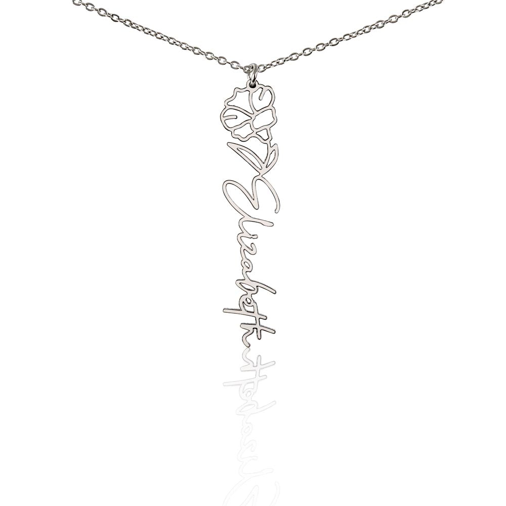 Where Elegance Meets Personalization: The Flower Name Necklace