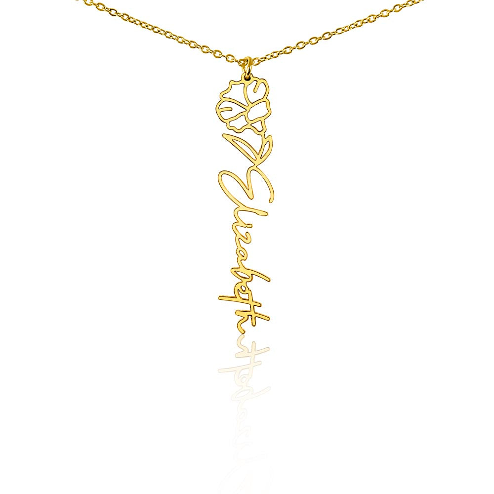 Where Elegance Meets Personalization: The Flower Name Necklace