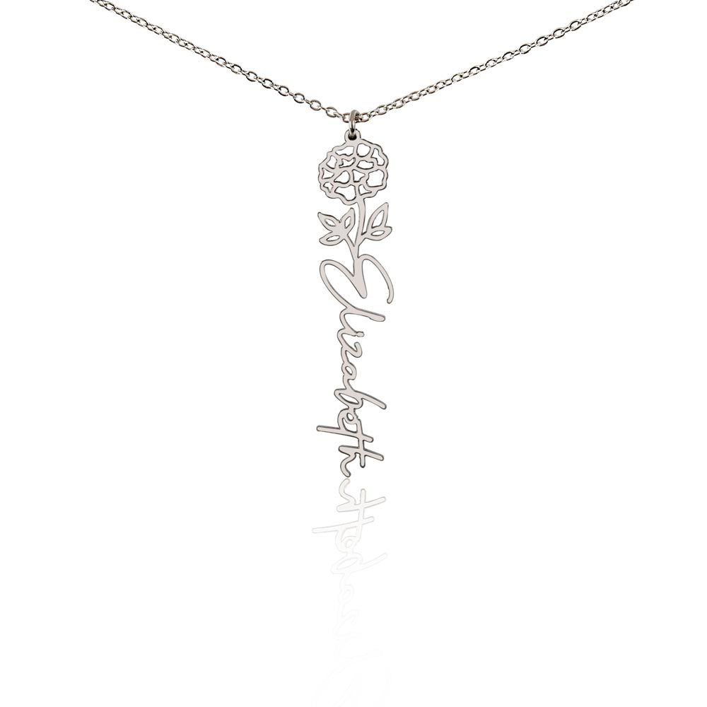Where Elegance Meets Personalization: The Flower Name Necklace