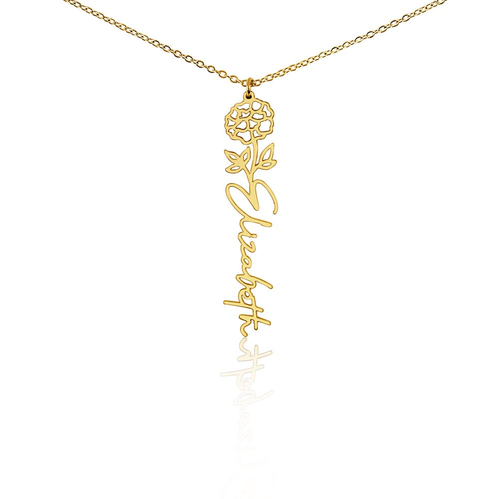 Where Elegance Meets Personalization: The Flower Name Necklace