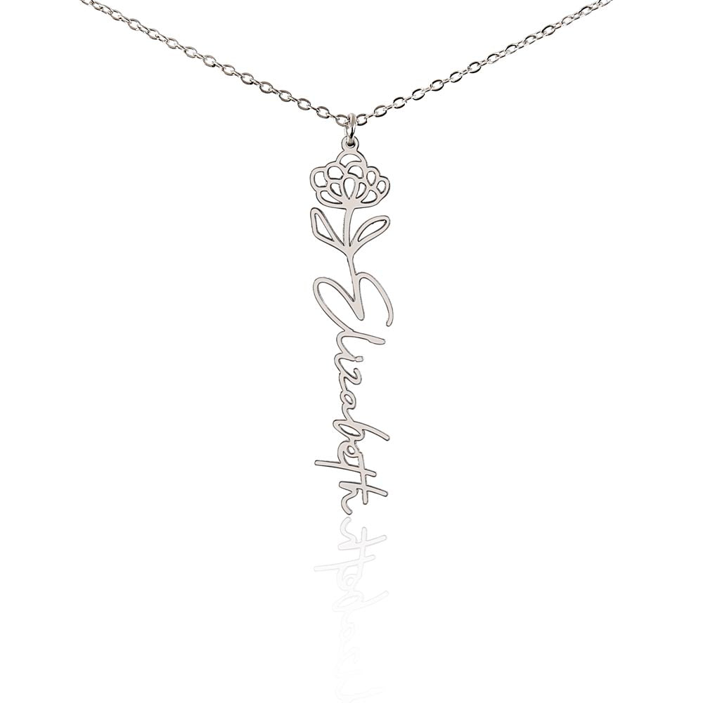 Where Elegance Meets Personalization: The Flower Name Necklace