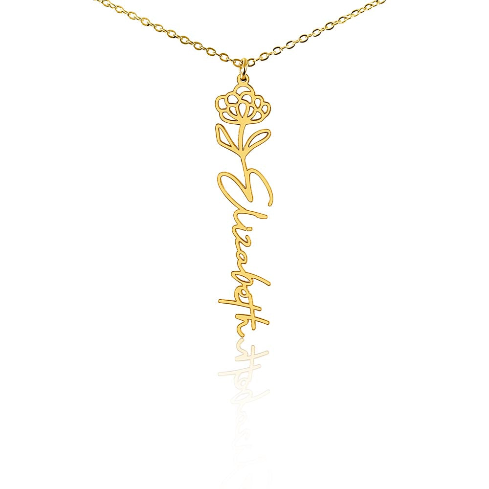 Where Elegance Meets Personalization: The Flower Name Necklace