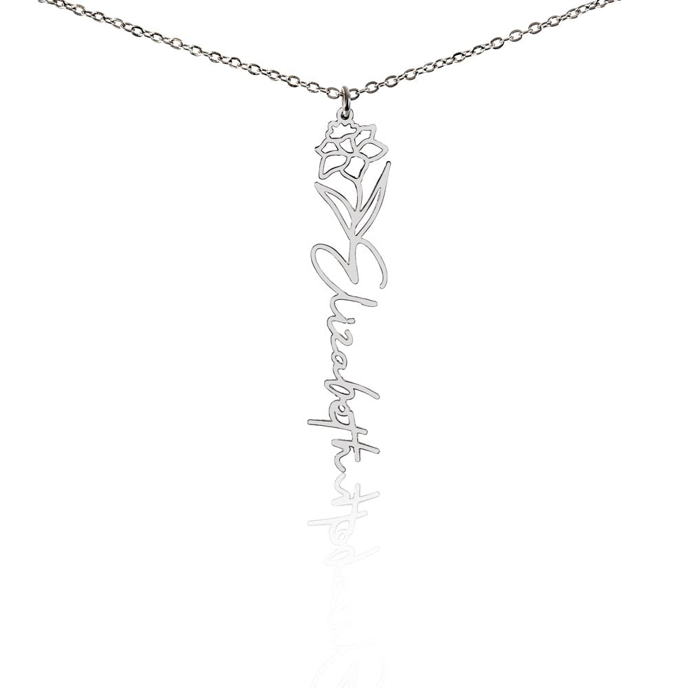 Where Elegance Meets Personalization: The Flower Name Necklace