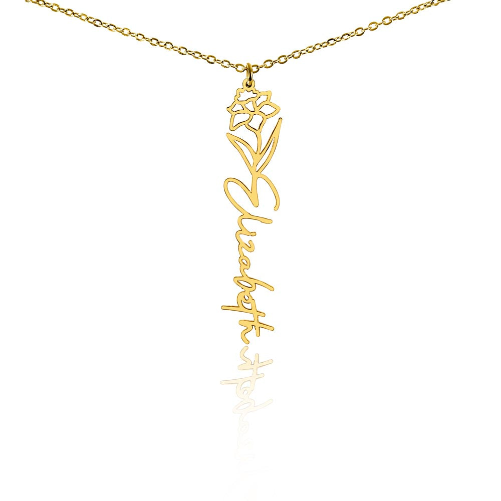Where Elegance Meets Personalization: The Flower Name Necklace