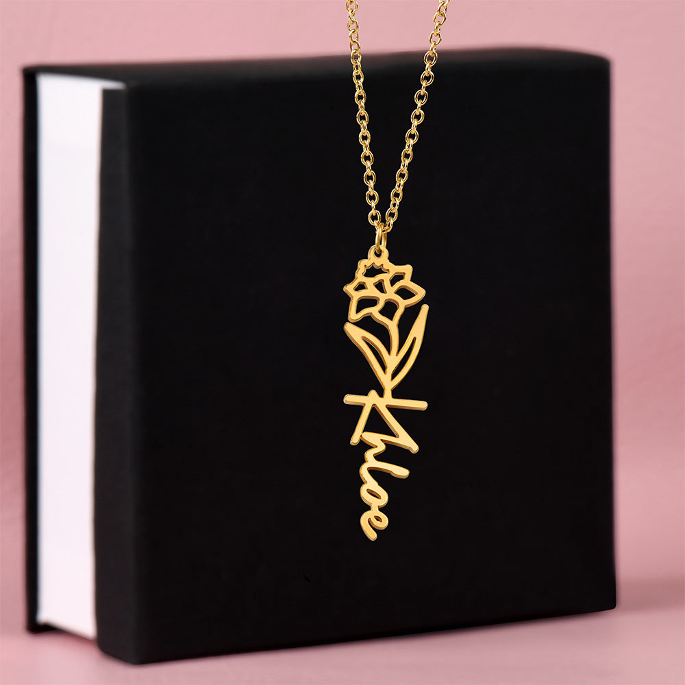 Where Elegance Meets Personalization: The Flower Name Necklace