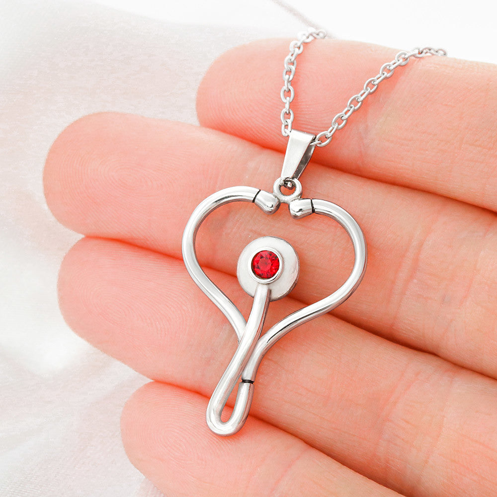To My Wife - HeartScope Necklace (f/k/a Stethoscope Necklace)