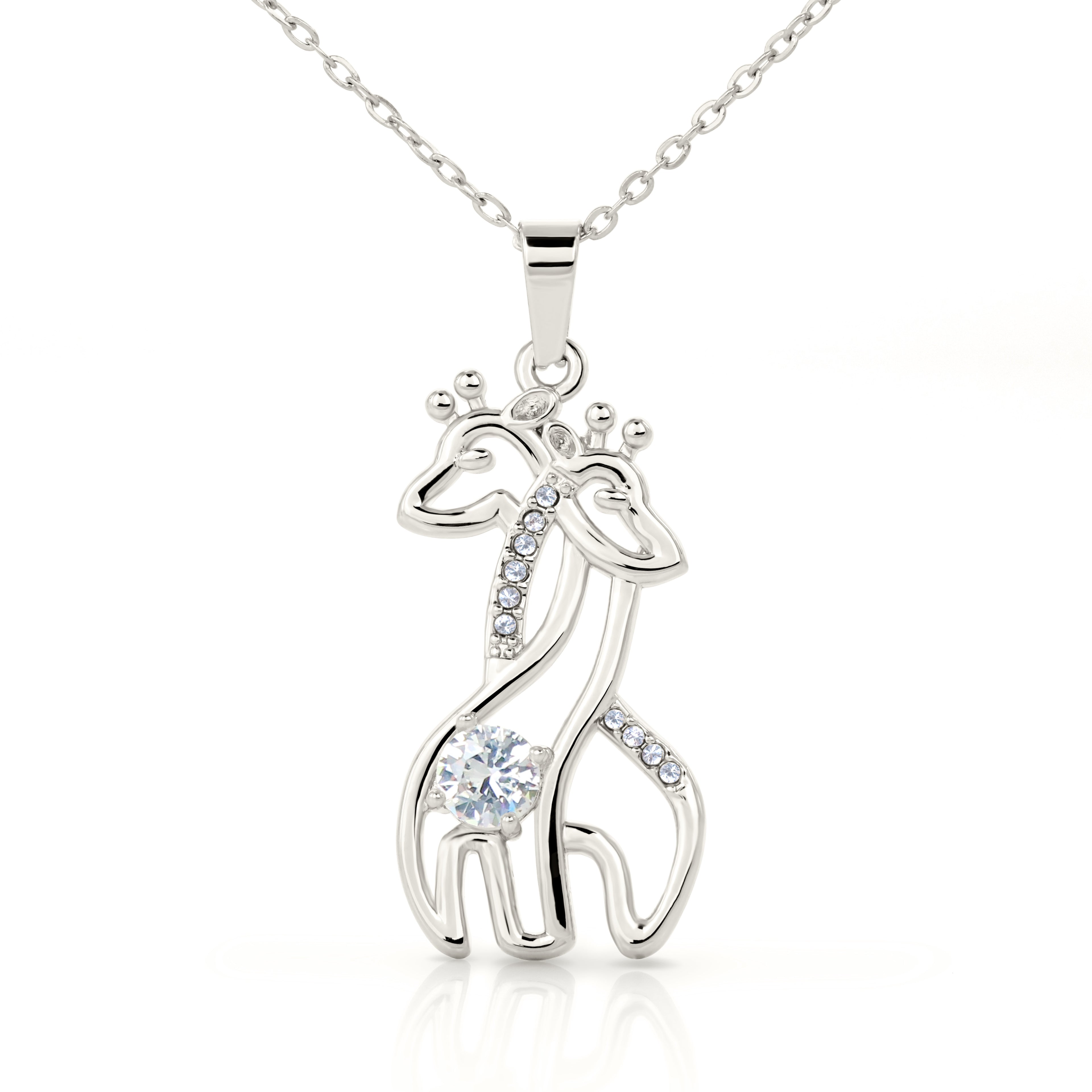 To My MOM- Giraffe Necklace- Love and Gratefulness