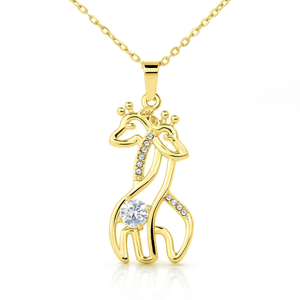 To My MOM- Giraffe Necklace- Love and Gratefulness