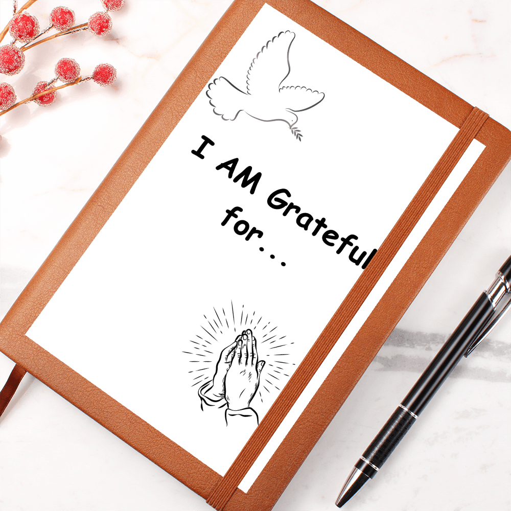 I Am Grateful-Graphic Journal with Gift Wrap Bundle