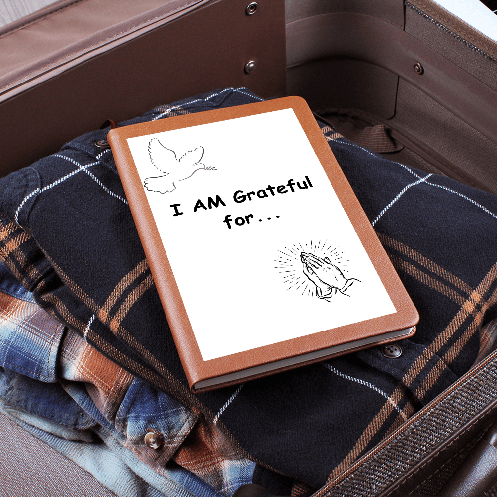 I Am Grateful-Graphic Journal with Gift Wrap Bundle