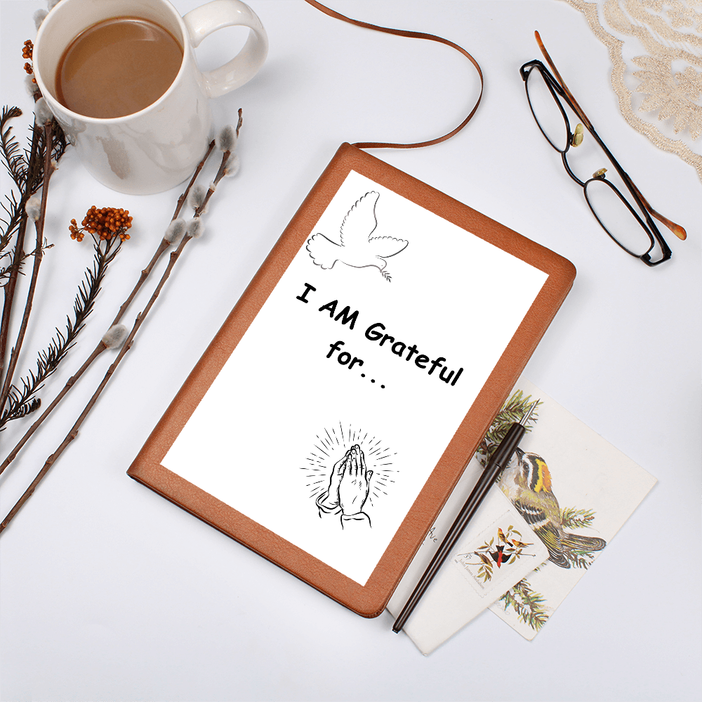 I Am Grateful-Graphic Journal with Gift Wrap Bundle