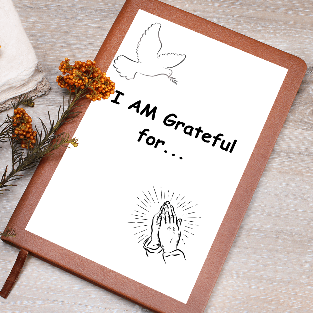 I Am Grateful-Graphic Journal with Gift Wrap Bundle