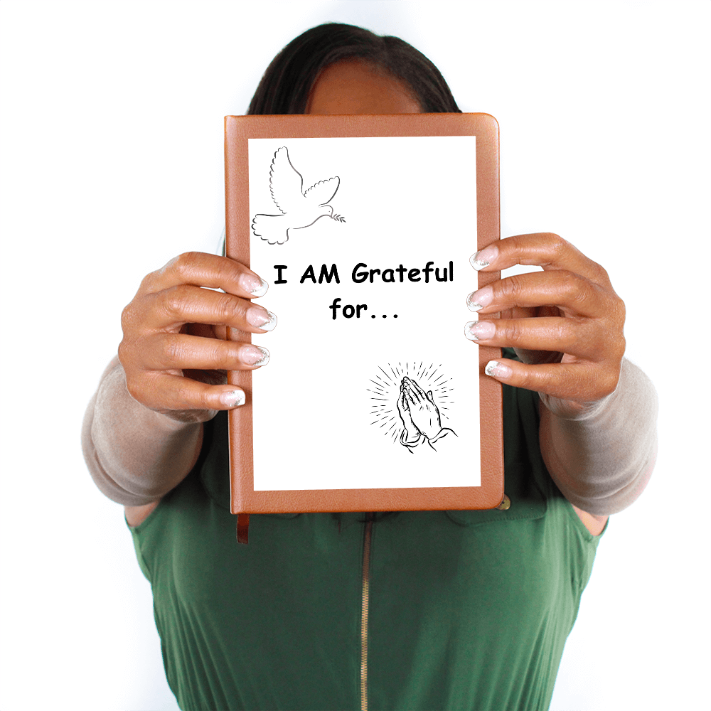 I Am Grateful-Graphic Journal with Gift Wrap Bundle