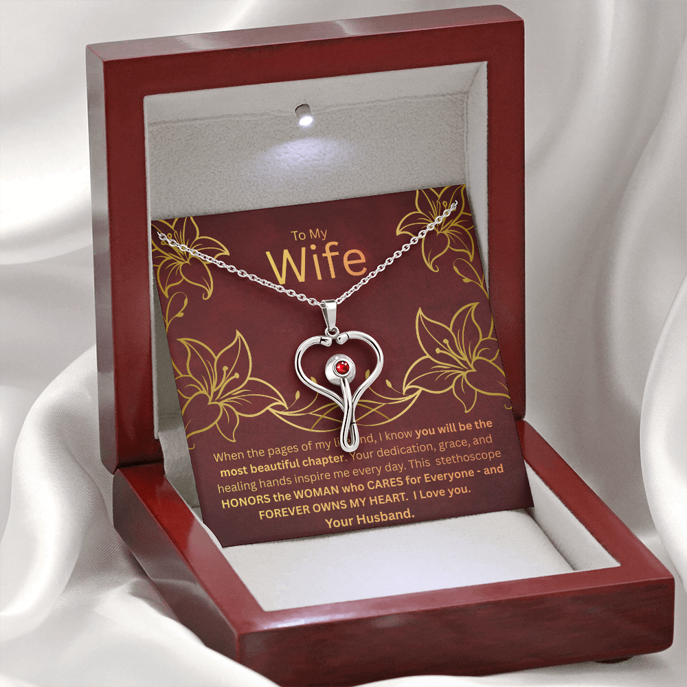 To My Wife - HeartScope Necklace (f/k/a Stethoscope Necklace)