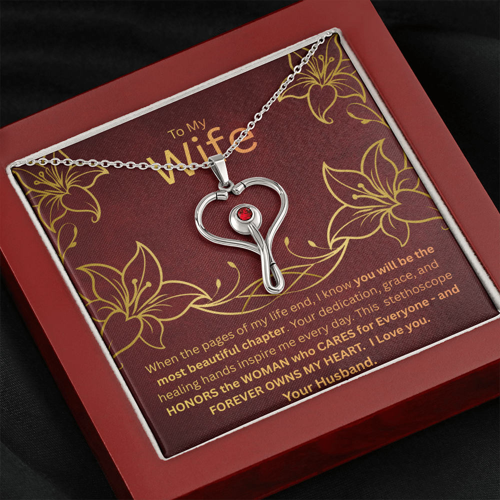 To My Wife - HeartScope Necklace (f/k/a Stethoscope Necklace)